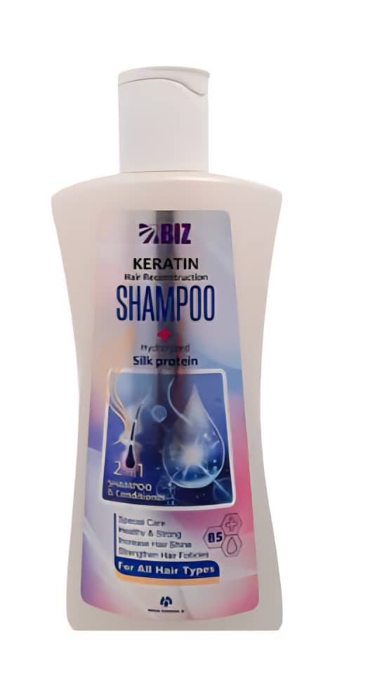 شامپو کراتینه و پروتئین ابریشم دکتر بیز