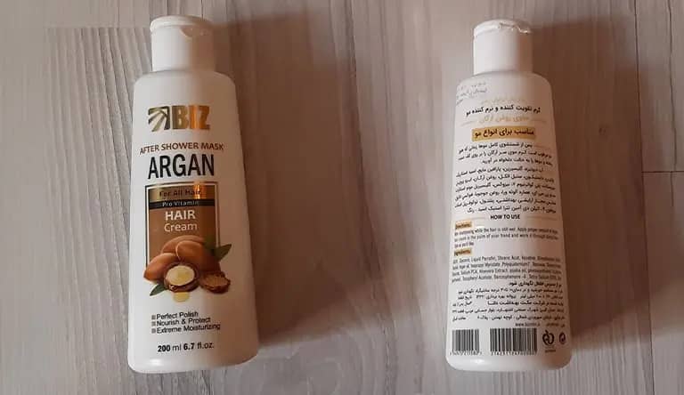 محصول آرگان بیز برای ترمیم و براقیت مو باارسال فوری
