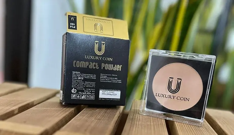 پنکک لاکچری کوین برای تثبیت آرایش و یکدست شدن رنگ پوست