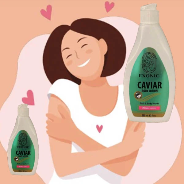 لوسیون بدن مغذی با خاویار برای شادابی  ولطافت پوست