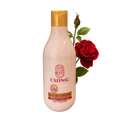 شامپو بدن معطر اکسونیک با رایحه رز بلک باکارا مشاوره رایگان